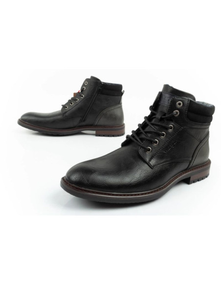 Wrangler george  buty męskie sztyblety trzewiki eleganckie modne czarne