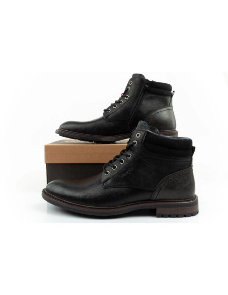 Wrangler george  buty męskie sztyblety trzewiki eleganckie modne czarne