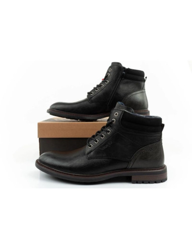 Wrangler george  buty męskie sztyblety trzewiki eleganckie modne czarne