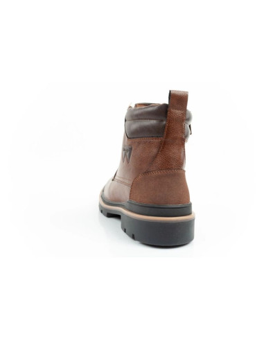 Wrangler nevada buty męskie sztyblety trzewiki eleganckie modne sznurowane brązowe