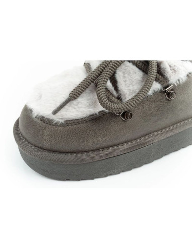 D.franklin buty śniegowce damskie zimowe modne futerko ocieplane szare