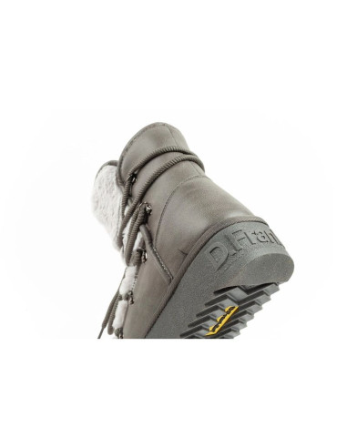 D.franklin buty śniegowce damskie zimowe modne futerko ocieplane szare