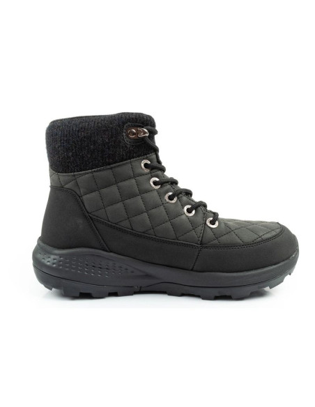 Lee cooper buty sportowe damskie zimowe trekkingowe ocieplane czarne skóra ekologiczna