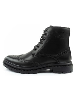 Lee cooper buty męskie sztyblety trzewiki eleganckie skórzane czarne 2