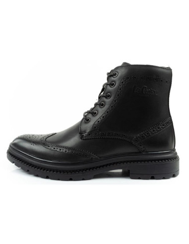 Lee cooper buty męskie sztyblety trzewiki eleganckie skórzane czarne