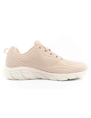 Skechers bobs b flex buty sportowe sneakersy damskie modne beżowe