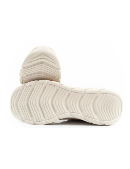 Skechers bobs b flex buty sportowe sneakersy damskie modne beżowe