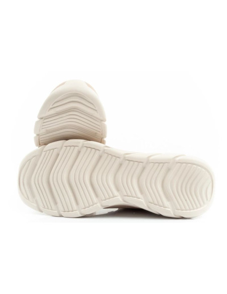 Skechers bobs b flex buty sportowe sneakersy damskie modne beżowe