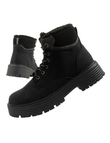 O'neill buty trapery zimowe damskie botki za kostkę ocieplane modne czarne