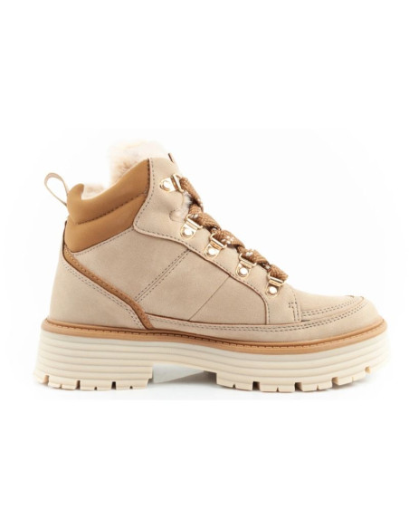 O'neill buty trapery zimowe damskie botki za kostkę ocieplane modne beżowe brązowe