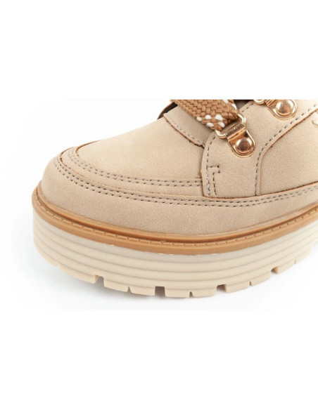 O'neill buty trapery zimowe damskie botki za kostkę ocieplane modne beżowe brązowe