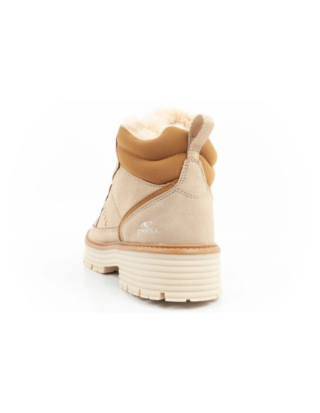 O'neill buty trapery zimowe damskie botki za kostkę ocieplane modne beżowe brązowe