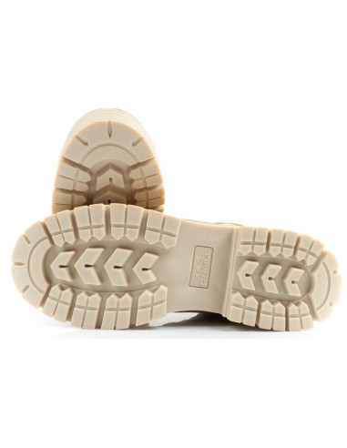 O'neill buty trapery zimowe damskie botki za kostkę ocieplane modne beżowe brązowe