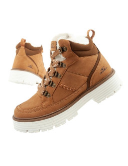 O'neill buty trapery zimowe damskie botki za kostkę ocieplane modne brązowe