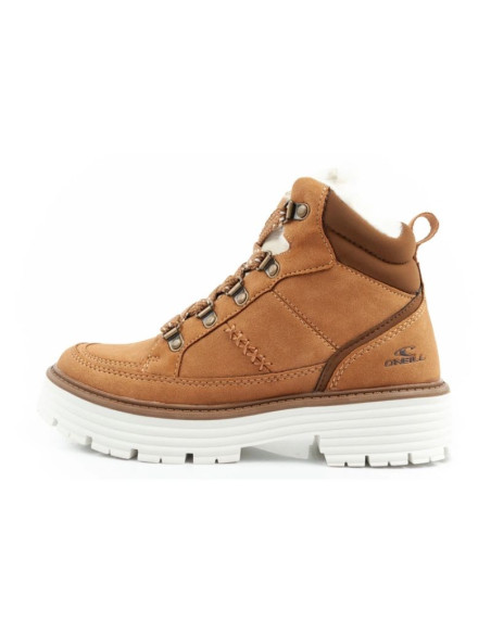 O'neill buty trapery zimowe damskie botki za kostkę ocieplane modne brązowe