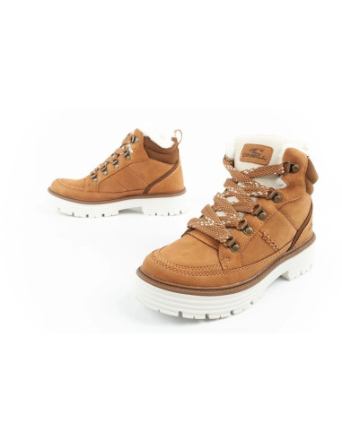 O'neill buty trapery zimowe damskie botki za kostkę ocieplane modne brązowe