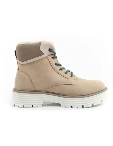 O'neill buty trapery zimowe damskie botki za kostkę ocieplane modne beżowe białe