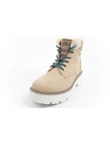 O'neill buty trapery zimowe damskie botki za kostkę ocieplane modne beżowe białe