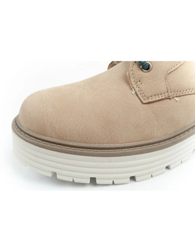 O'neill buty trapery zimowe damskie botki za kostkę ocieplane modne beżowe białe