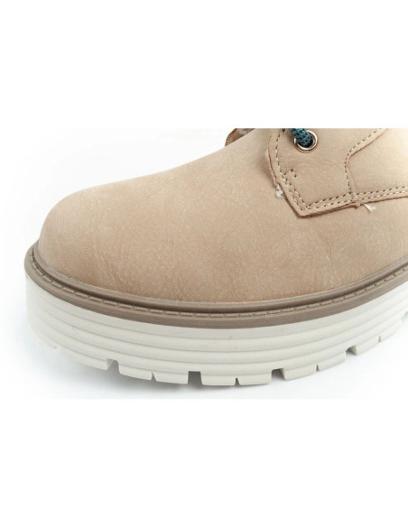 O'neill buty trapery zimowe damskie botki za kostkę ocieplane modne beżowe białe