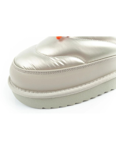 D.franklin buty śniegowce damskie zimowe modne ocieplane botki srebrne