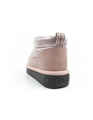 D.franklin buty śniegowce damskie zimowe modne ocieplane botki różowe złoto