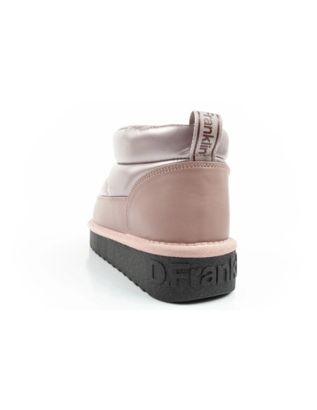 D.franklin buty śniegowce damskie zimowe modne ocieplane botki różowe złoto