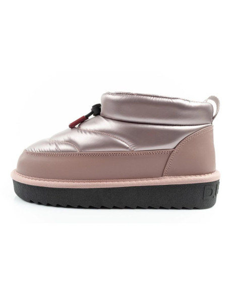 D.franklin buty śniegowce damskie zimowe modne ocieplane botki różowe złoto