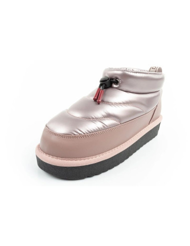 D.franklin buty śniegowce damskie zimowe modne ocieplane botki różowe złoto