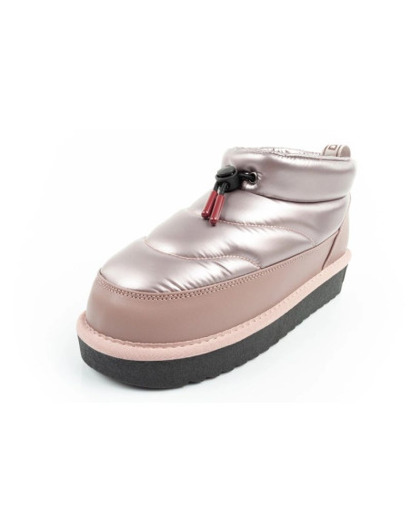 D.franklin buty śniegowce damskie zimowe modne ocieplane botki różowe złoto