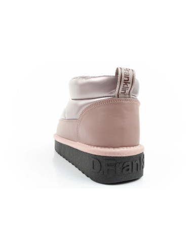 D.franklin buty śniegowce damskie zimowe modne ocieplane botki różowe złoto