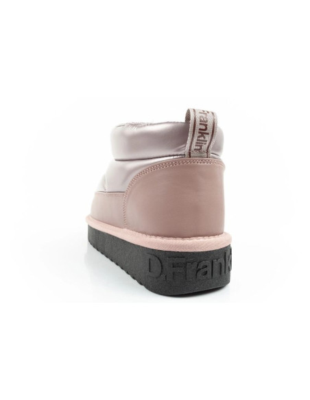 D.franklin buty śniegowce damskie zimowe modne ocieplane botki różowe złoto