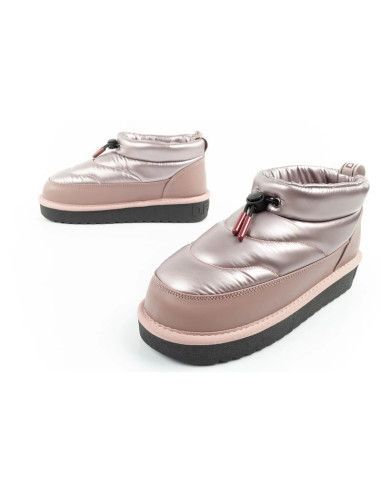 D.franklin buty śniegowce damskie zimowe modne ocieplane botki różowe złoto