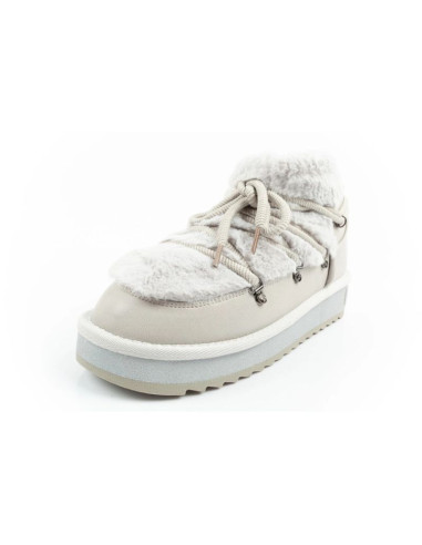 D.franklin buty śniegowce damskie zimowe modne futerko ocieplane szare