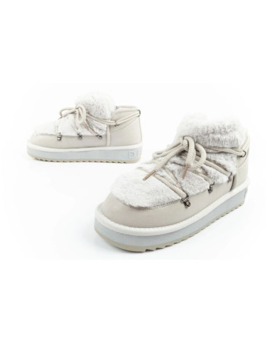 D.franklin buty śniegowce damskie zimowe modne futerko ocieplane szare