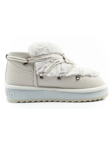 D.franklin buty śniegowce damskie zimowe modne futerko ocieplane szare