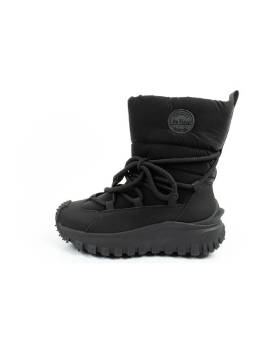 Lee cooper buty sportowe damskie zimowe trekkingowe ocieplane czarne skóra naturalna