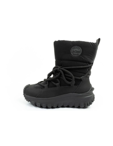 Lee cooper buty sportowe damskie zimowe trekkingowe ocieplane czarne skóra naturalna