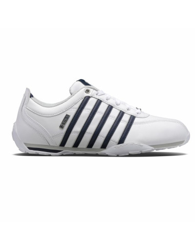 Buty sportowe męskie k-swiss arvee 1.5 skórzane sneakersy do kostki klasyczne białe (02453-900-m)