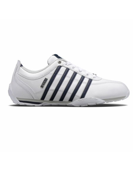 Buty sportowe męskie k-swiss arvee 1.5 skórzane sneakersy do kostki klasyczne białe (02453-900-m)