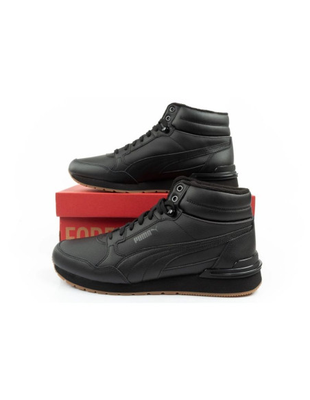 Puma st runner v4 mid buty sportowe męskie sneakersy za kostkę czarne