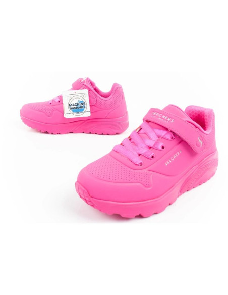 Skechers uno lite  buty sneakersy sportowe dziecięce różowe wygodne