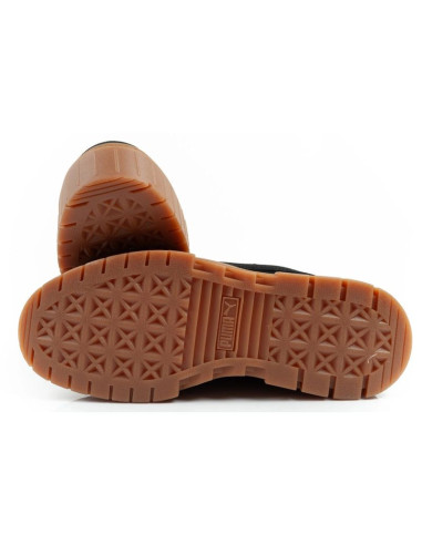 Puma mayze buty damskie sportowe sneakersy platforma czarne modne skóra