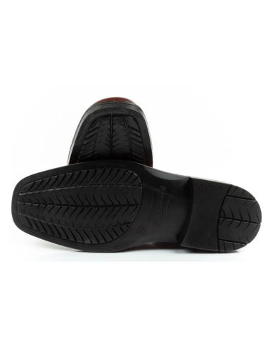 Skechers buty męskie sztyblety miller-boris eleganckie skórzane brązowe