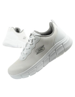 Skechers buty sportowe sneakersy męskie bobs b flex modne białe