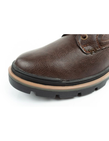 Wrangler nevada buty męskie sztyblety trzewiki eleganckie modne ciemny brąz