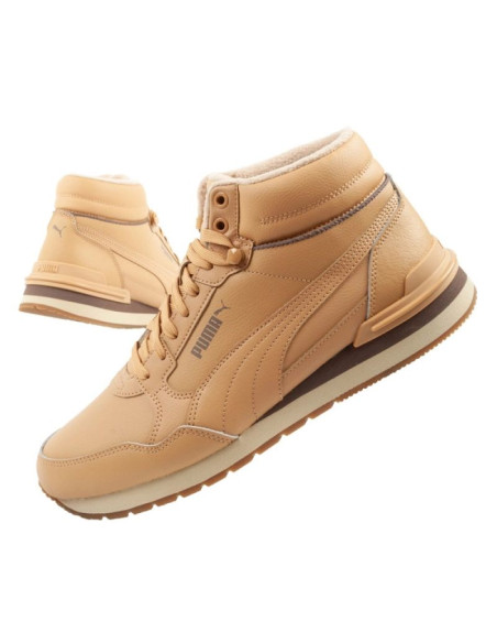 Puma st runner v4 mid buty sportowe męskie sneakersy za kostkę brązowe