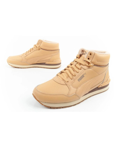 Puma st runner v4 mid buty sportowe męskie sneakersy za kostkę brązowe