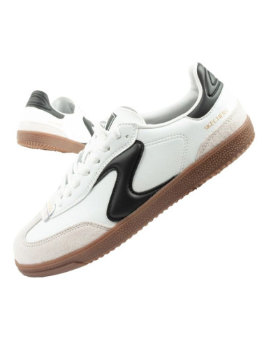 Buty sportowe damskie sneakersy skechers kickoff białe skórzane