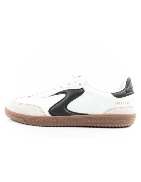 Buty sportowe damskie sneakersy skechers kickoff białe skórzane